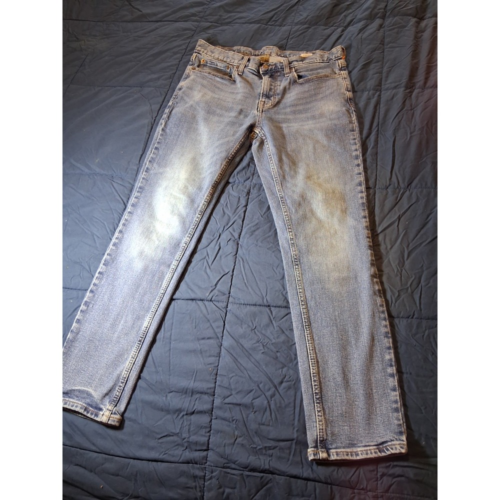 Old Navy Skinny Built-In Flex Jeans Low Rise Dark Wash Blue Men's Size 33x30